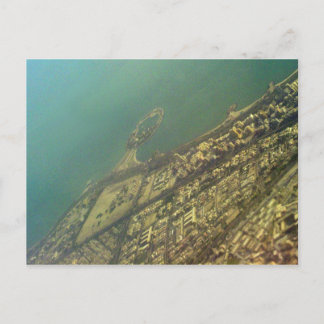 Kuwait city, Grönt Island, Bird öga view Vykort