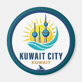 Kuwait City Kuwait Mellanöstern Magnet