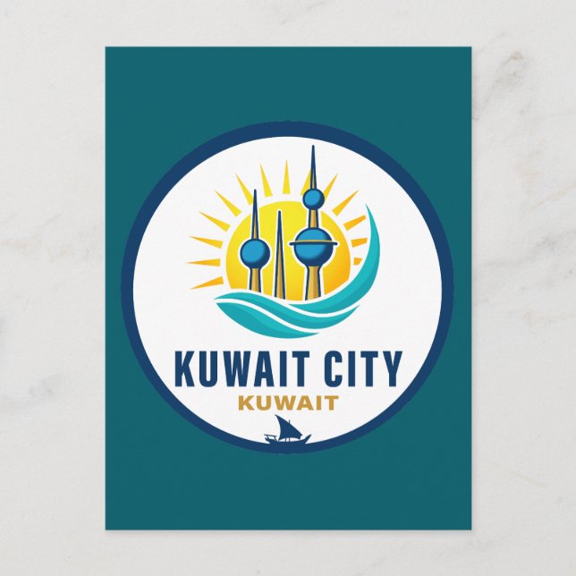 Kuwait City Kuwait Mellanöstern Vykort (Framsida)