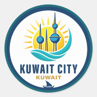 Kuwait City Kuwait Middle East Runt Klistermärke
