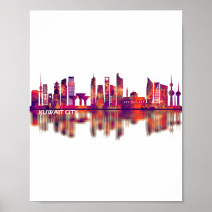 Kuwait City Kuwait Skyline Poster