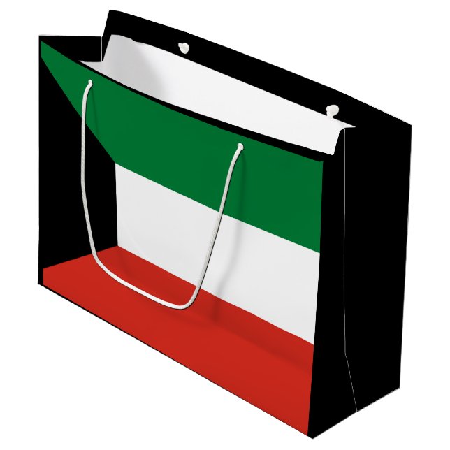 Kuwait flagga (Framsidan Vinklad)