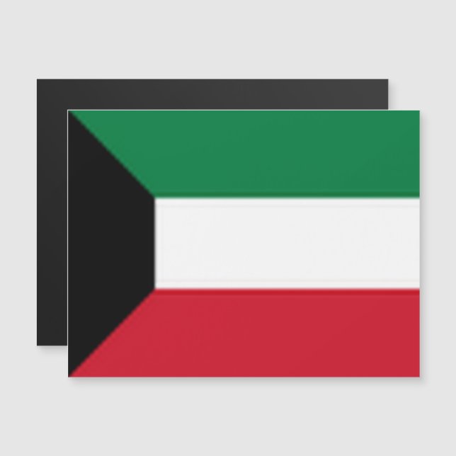 Kuwait - Flagga - (Fram/baksida)