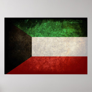 Kuwait Flagga, ا ل ك و ي ت Poster