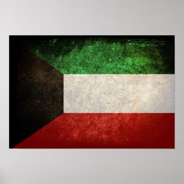 Kuwait Flagga, ا ل ك و ي ت Poster (Framsidan)