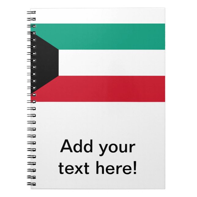 Kuwait flagga anteckningsbok (Framsidan)