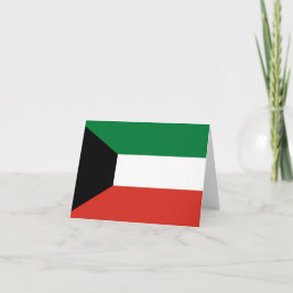 Kuwait flagga anteckningskort