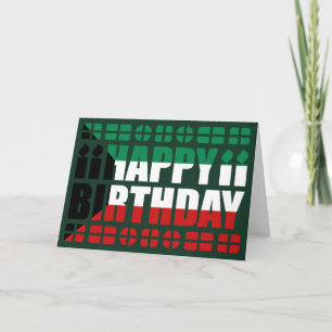 Kuwait Flagga Birthday Card Kort