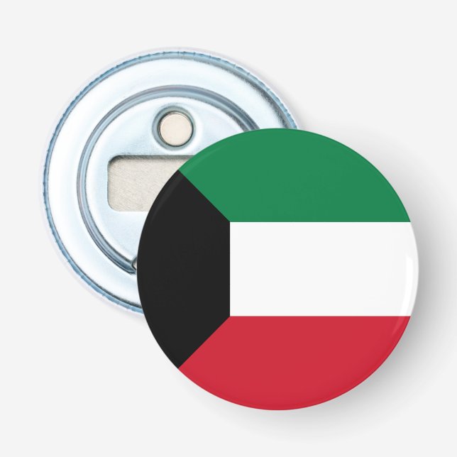Kuwait flagga flasköppnare (Framsidan)