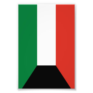 Kuwait flagga fototryck