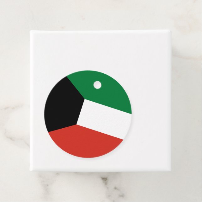 Kuwait flagga gåvor etiketter (På plats)