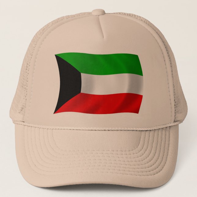 Kuwait Flagga Hat Keps (Framsida)