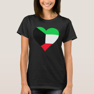 Kuwait Flagga Heart Kuwait Kärlek Kuwait T Shirt