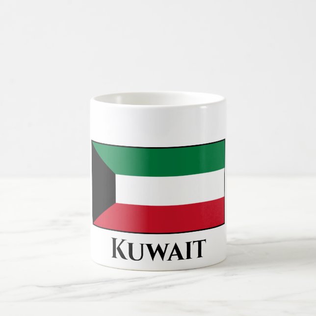 Kuwait Flagga Kaffemugg (Center)