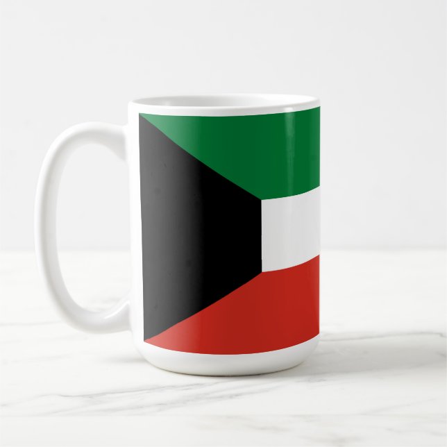 Kuwait flagga kaffemugg (Vänster)