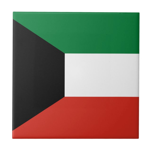 Kuwait flagga kakelplatta (Framsidan)
