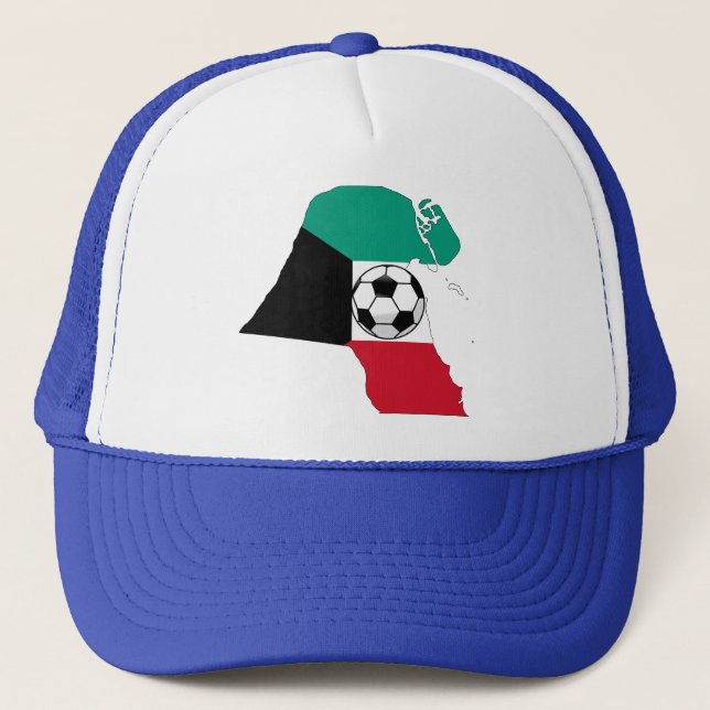 Kuwait Flagga Karta Keps (Framsida)