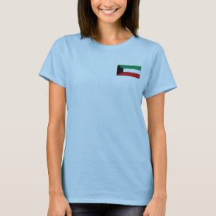 Kuwait Flagga + Karttröja T Shirt