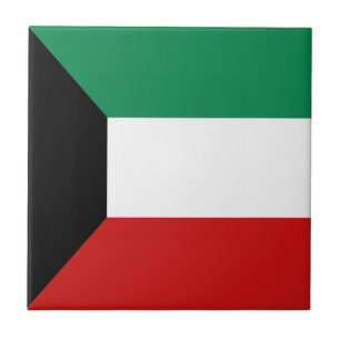 Kuwait Flagga Keramisk Platta Kakelplatta