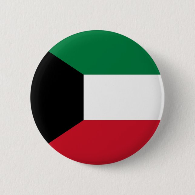 Kuwait flagga knapp (Framsida)