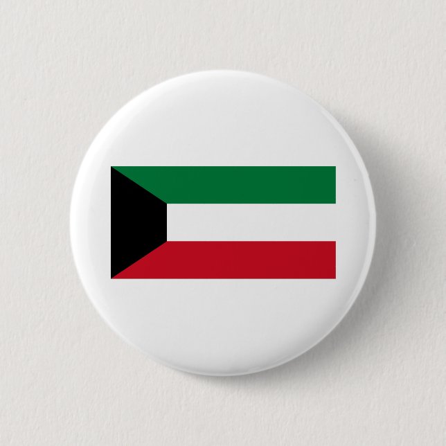 Kuwait Flagga Knapp (Framsida)