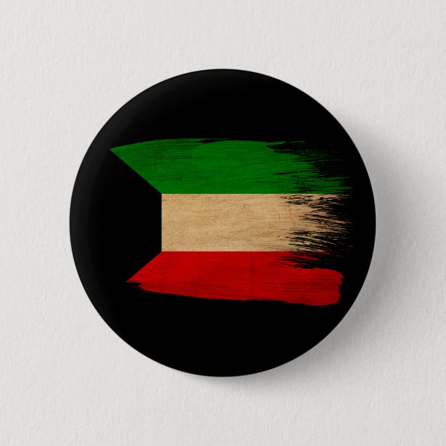 Kuwait flagga knapp (Framsida)
