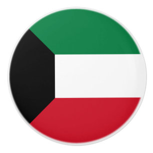 Kuwait flagga knopp