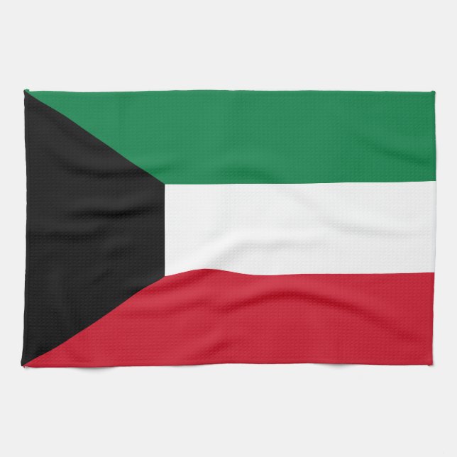 Kuwait Flagga Kökshandduk (Horisontell)