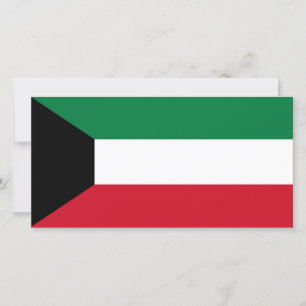 Kuwait flagga kort