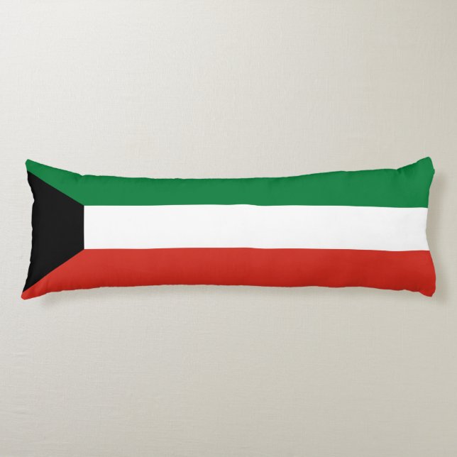 Kuwait flagga kroppskudde (Framsidan)