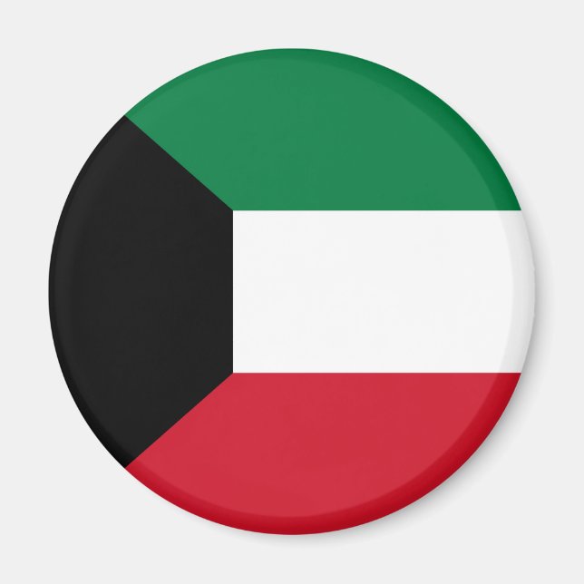 Kuwait Flagga Magnet (Framsidan)