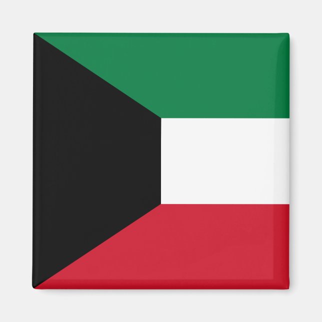 Kuwait flagga magnet (Framsidan)