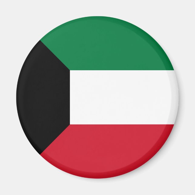 Kuwait Flagga Magnet (Framsidan)