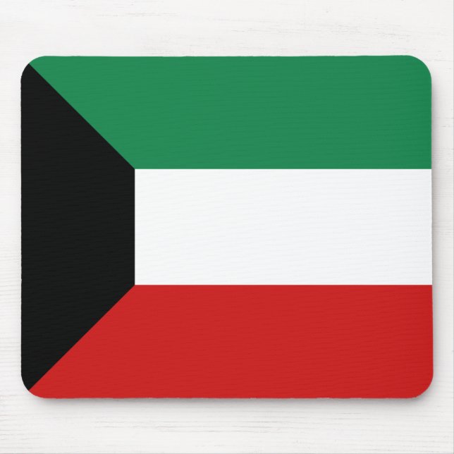 Kuwait Flagga Mousepad Musmatta (Framsidan)