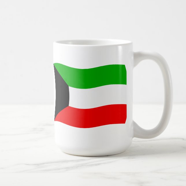 Kuwait Flagga Mugg (Höger)