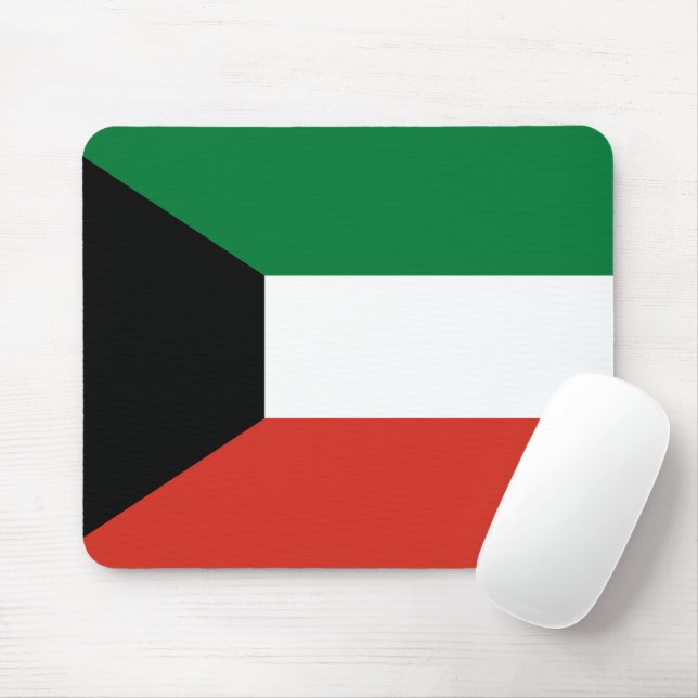 Kuwait flagga musmatta (Med mus)