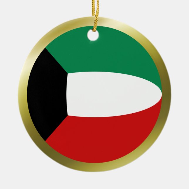 Kuwait Flagga Ornament (Framsidan)