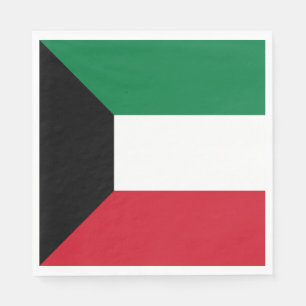 Kuwait flagga pappersservett