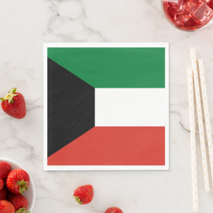 Kuwait flagga pappersservett