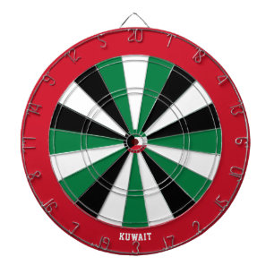 Kuwait Flagga Patriots Bullseye Darttavla