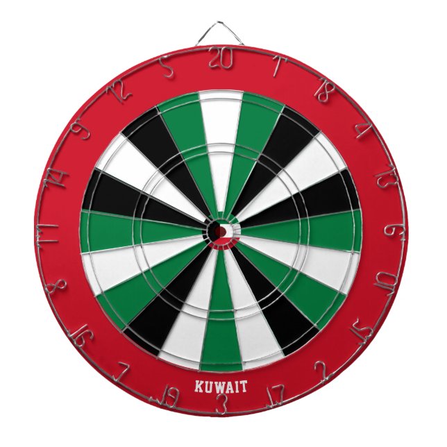 Kuwait Flagga Patriots Bullseye Darttavla (Framsidan)