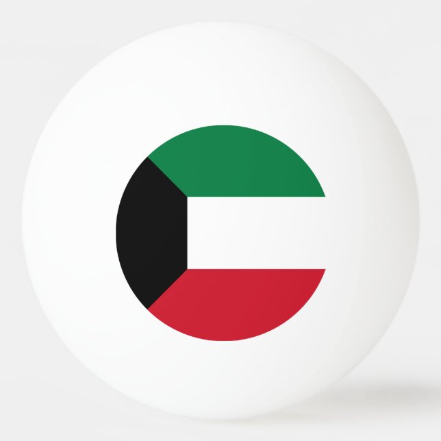 Kuwait Flagga Pingisboll (Framsidan)