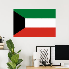Kuwait flagga poster
