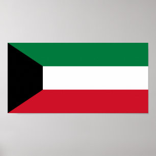 Kuwait flagga poster