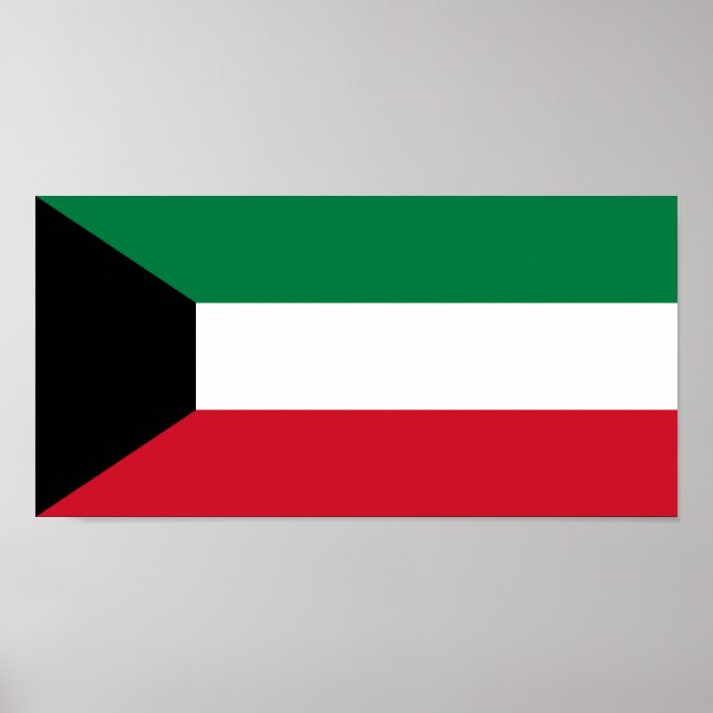 Kuwait Flagga Poster (Framsidan)
