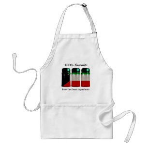 Kuwait Flagga Spice Burk Apron Förkläde