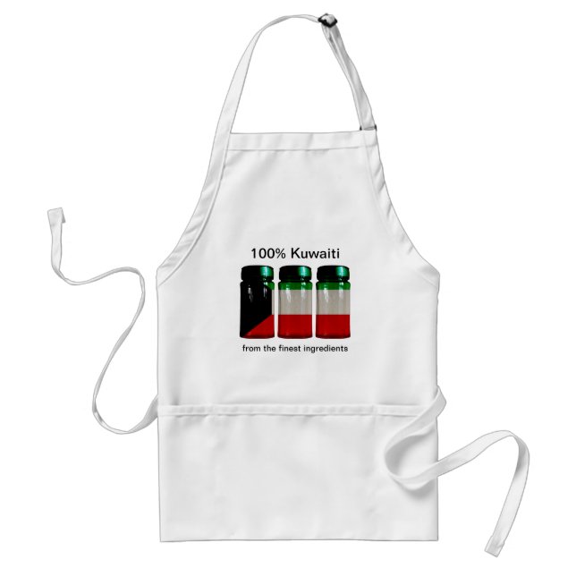 Kuwait Flagga Spice Burk Apron Förkläde (Framsidan)
