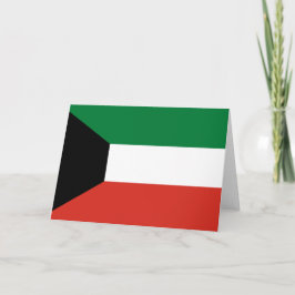 Kuwait flagga tack kort