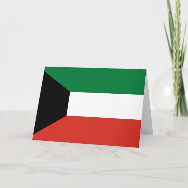 Kuwait flagga tack kort (Framsida)