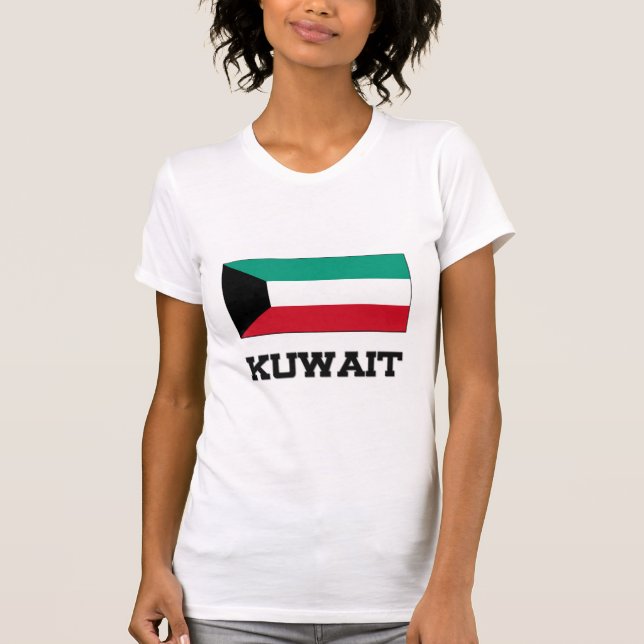 Kuwait Flagga Tee (Framsida)